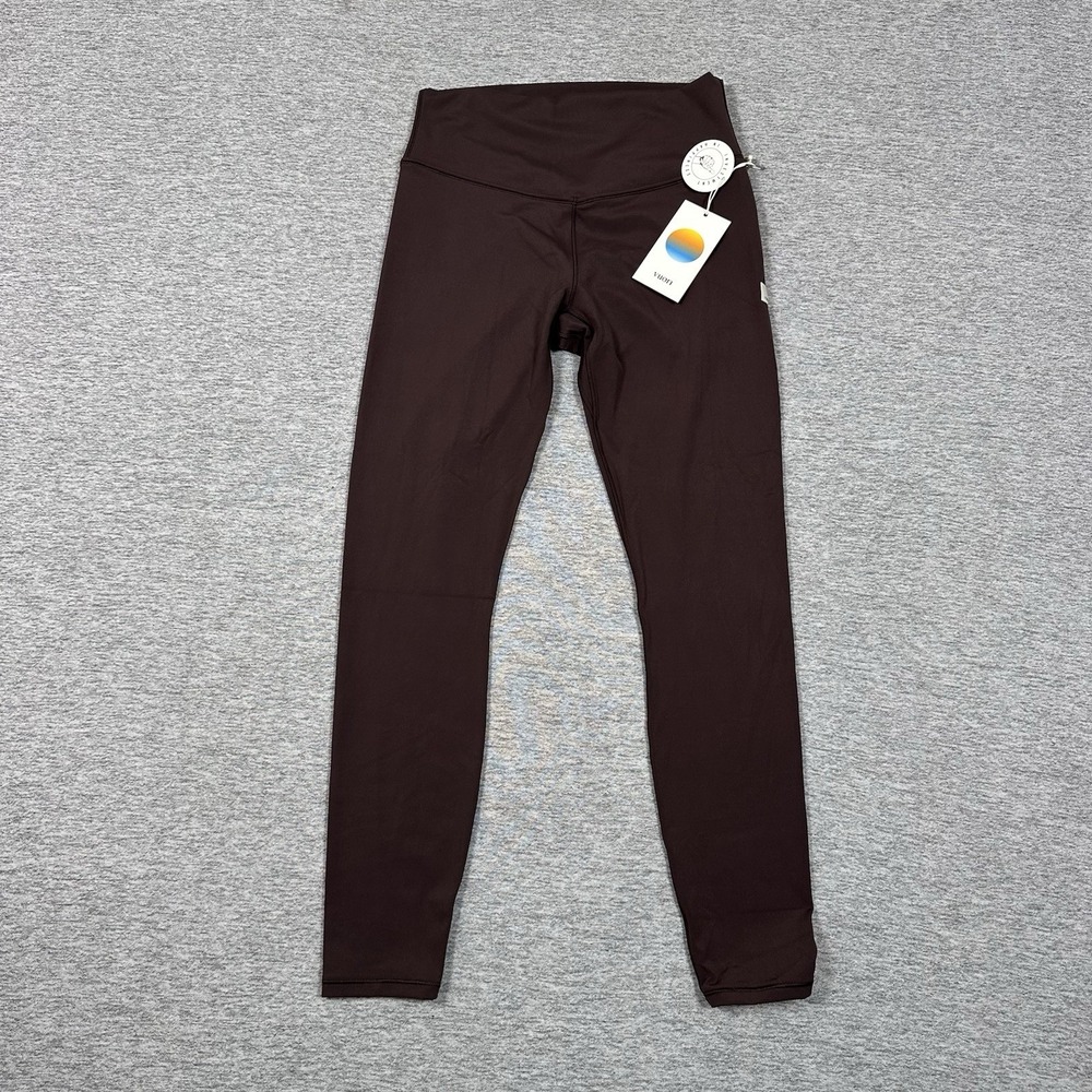 Vuori All The Form Leggings Womens Medium French Roast Performance Stretch NEW
